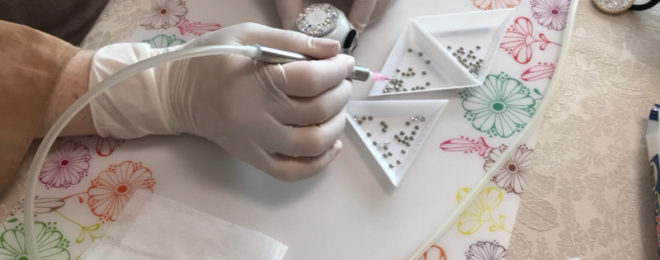 グルーデコ体験レッスンの様子