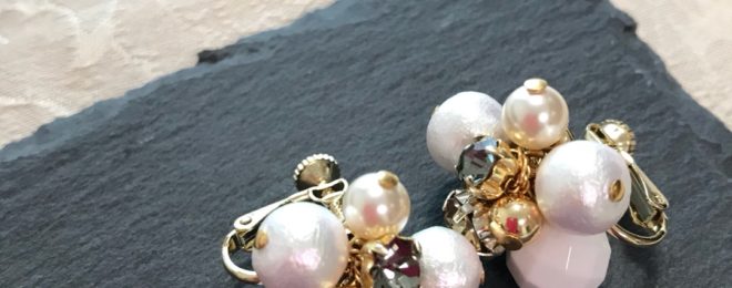 生徒様作ビジューイヤリング