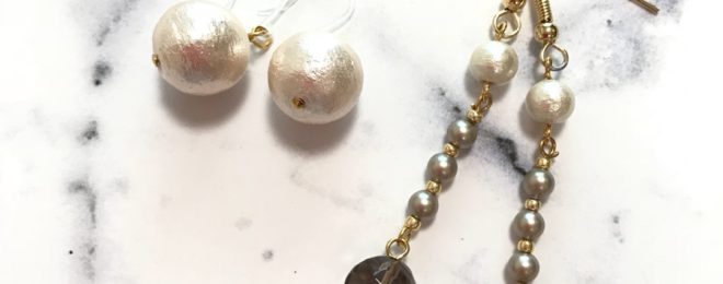 生徒様が作ったランカグレイスデザインピアス