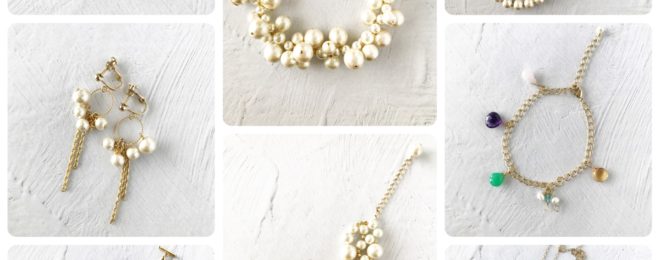 Museパールアクセサリーベーシック講座の全作品